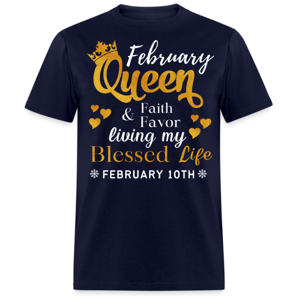 10TH FEBRUARY QUEEN FAITH AND FAVOR UNISEX SHIRT