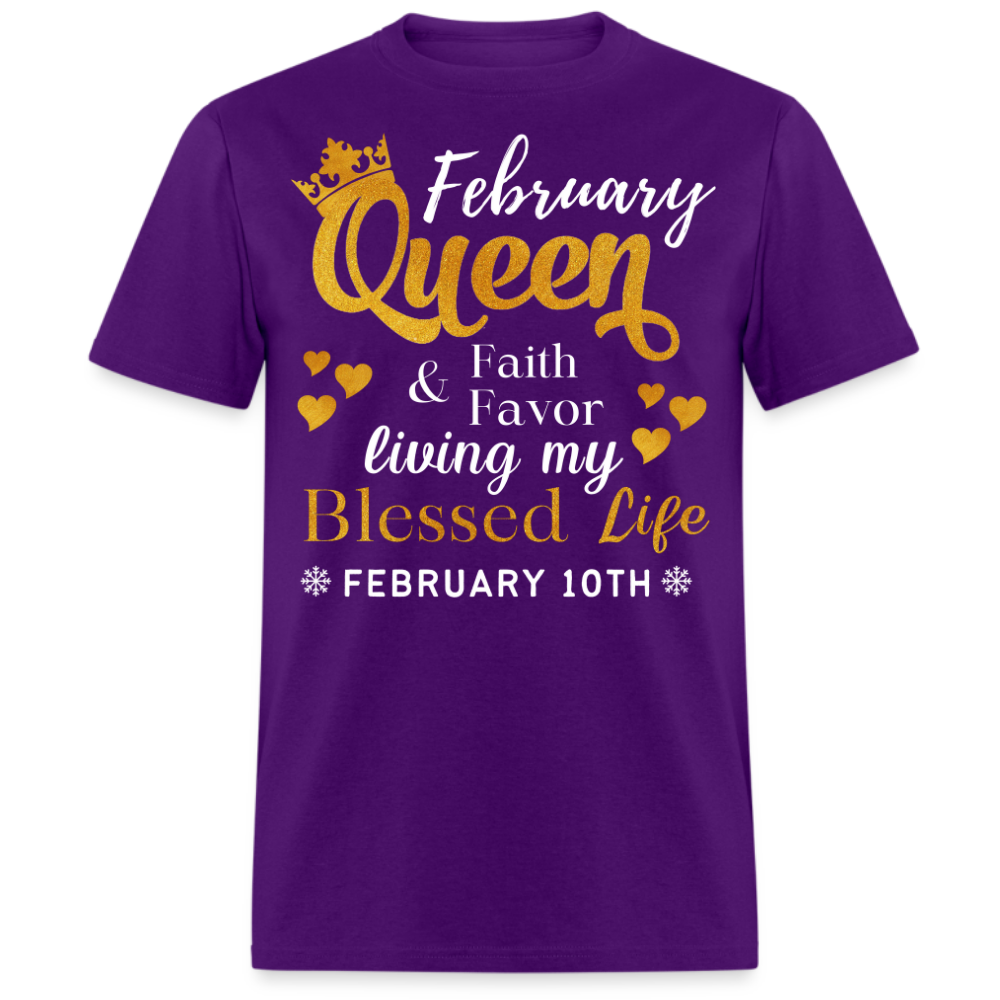 10TH FEBRUARY QUEEN FAITH AND FAVOR UNISEX SHIRT
