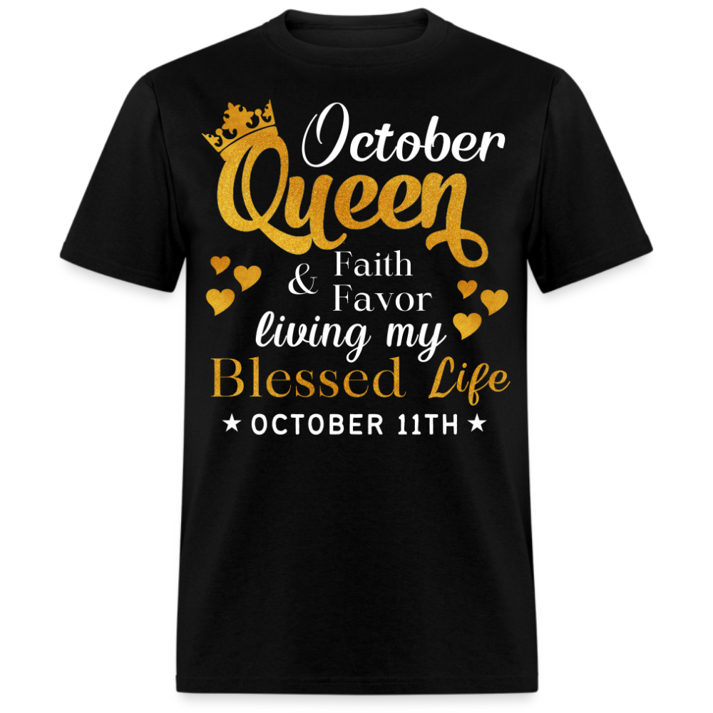 11TH OCTOBER QUEEN FAITH AND FAVOR UNISEX SHIRT