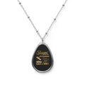 NOVEMBER GOD'S GRACE & MERCY OVAL NECKLACE