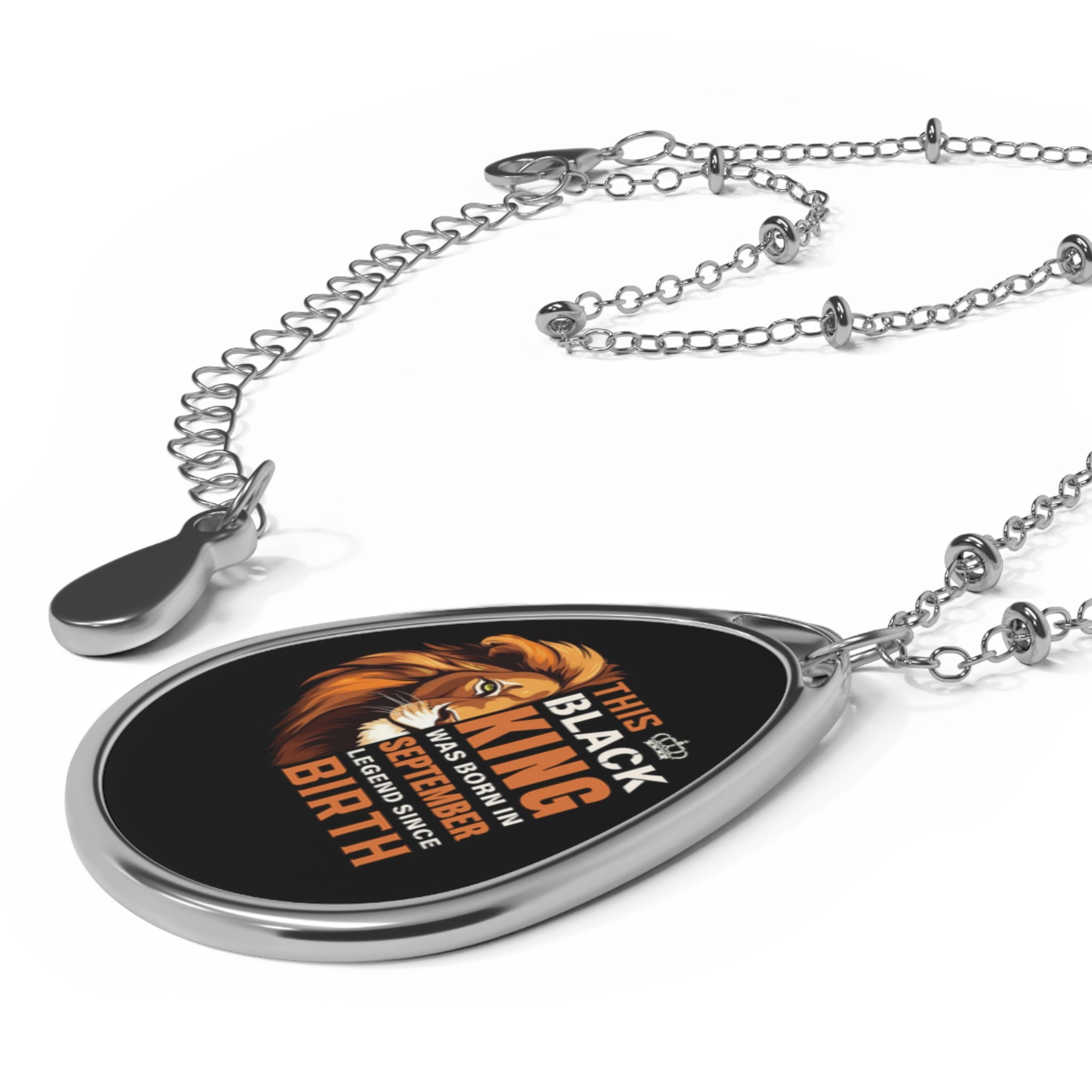 BLACK KING SEPTEMBER OVAL NECKLACE