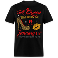 BIRTHDAY QUEEN JANUARY 14TH SHIRT