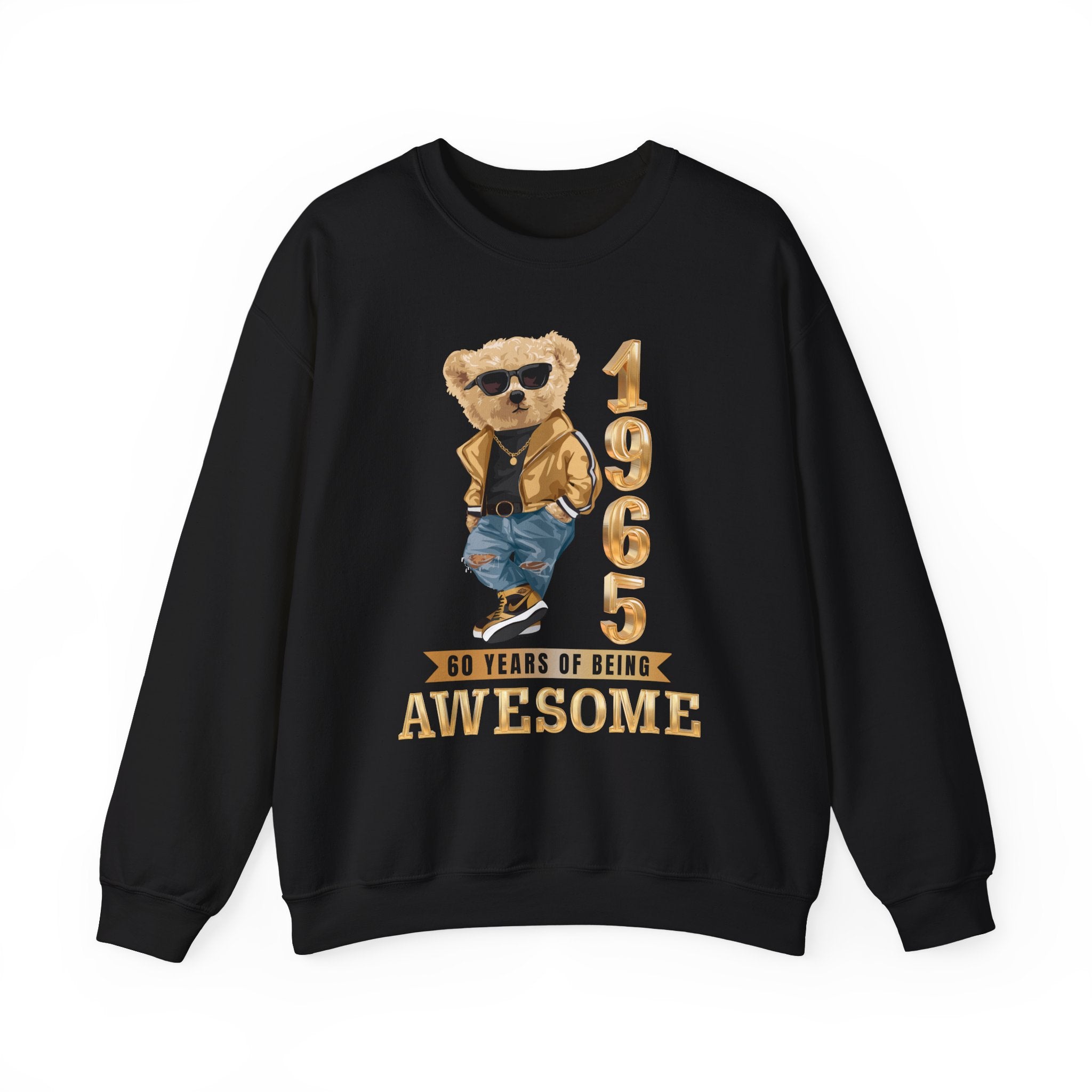 1965 60 YEARS OF BEING AWESOME HEAVY BLEND SWEATSHIRT