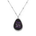 FEBRUARY GRACE & MERCY OVAL NECKLACE