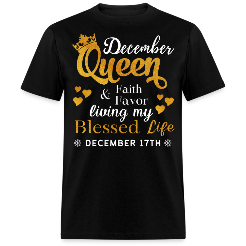 17TH DECEMBER QUEEN FAITH AND FAVOR UNISEX SHIRT