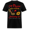 BIRTHDAY QUEEN JANUARY 17TH SHIRT