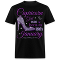 CAPRICORN GIRL WAS BORN ON 18TH JANUARY UNISEX SHIRT