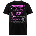 PERSONALIZABLE AUGUST STEPPING BIRTHDAY UNISEX SHIRT