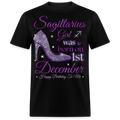 SAGITTARIUS GIRL WAS BORN ON 1ST DECEMBER UNISEX SHIRT