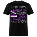 JANUARY QUEEN CHAPTER 55 FAB SINCE 1970 UNISEX SHIRT