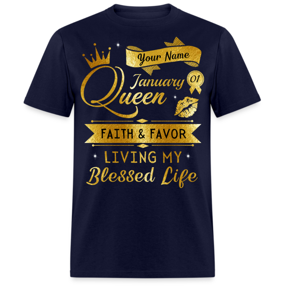 PERSONALIZABLE JANUARY FAITH AND FAVOR UNISEX SHIRT