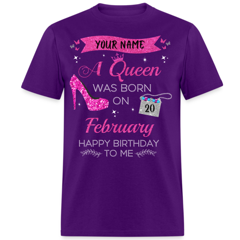 PERSONALIZABLE FEBRUARY QUEEN SHIRT
