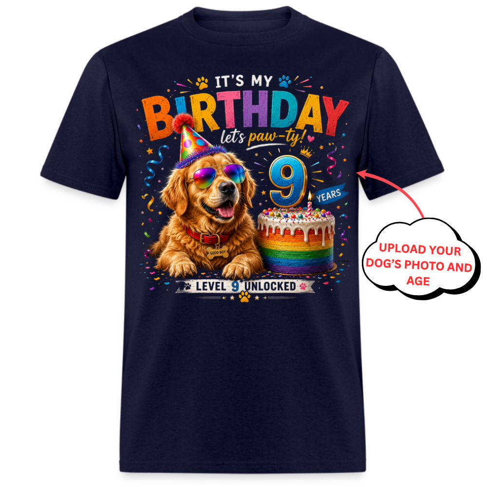 It's My Birthday, Let's Paw-ty - Custom Pet Tee