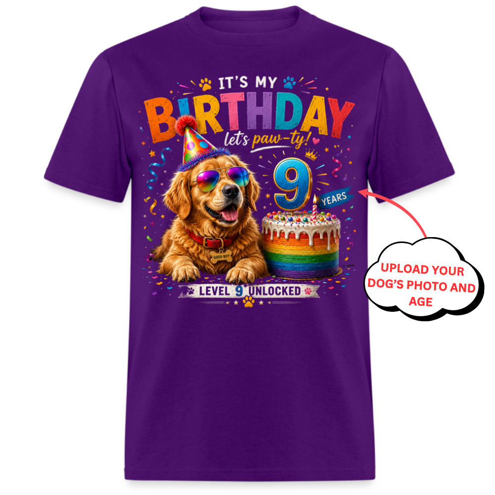 It's My Birthday, Let's Paw-ty - Custom Pet Tee