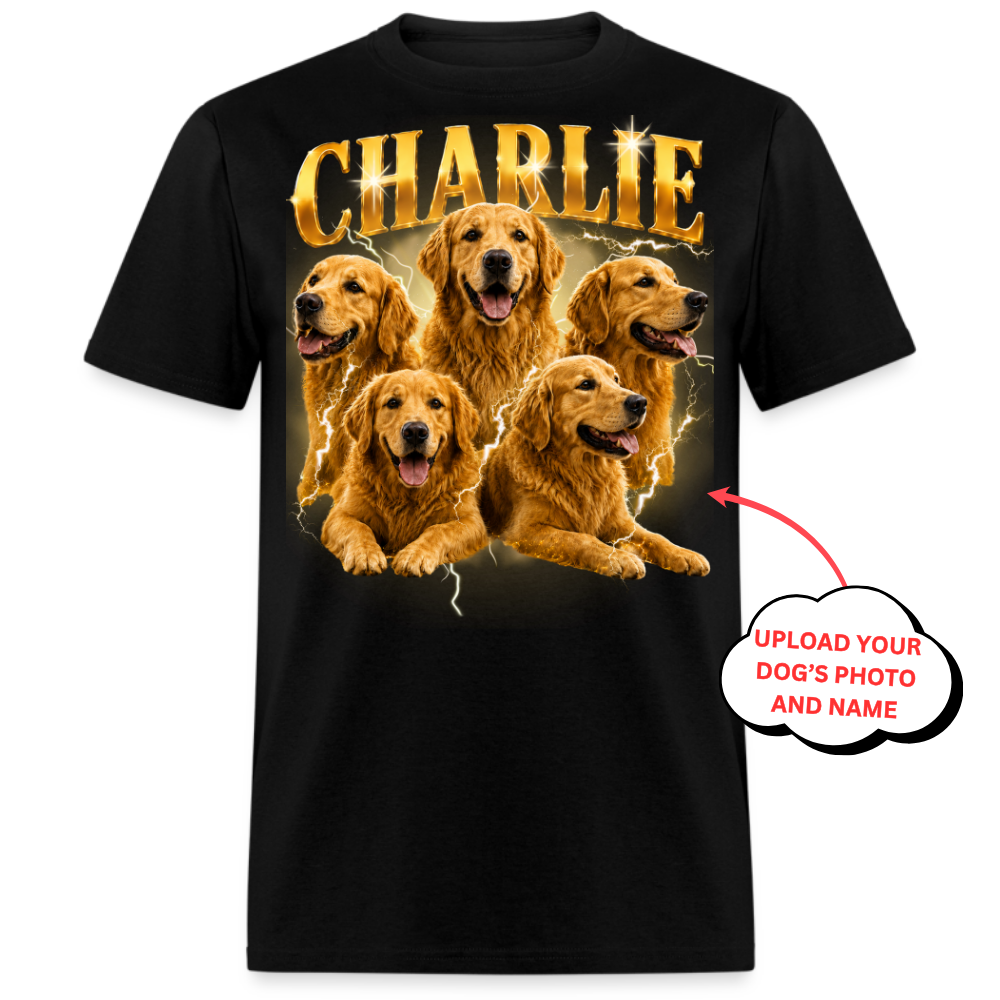 Custom Pet Portrait Retro 90s Graphic Tee
