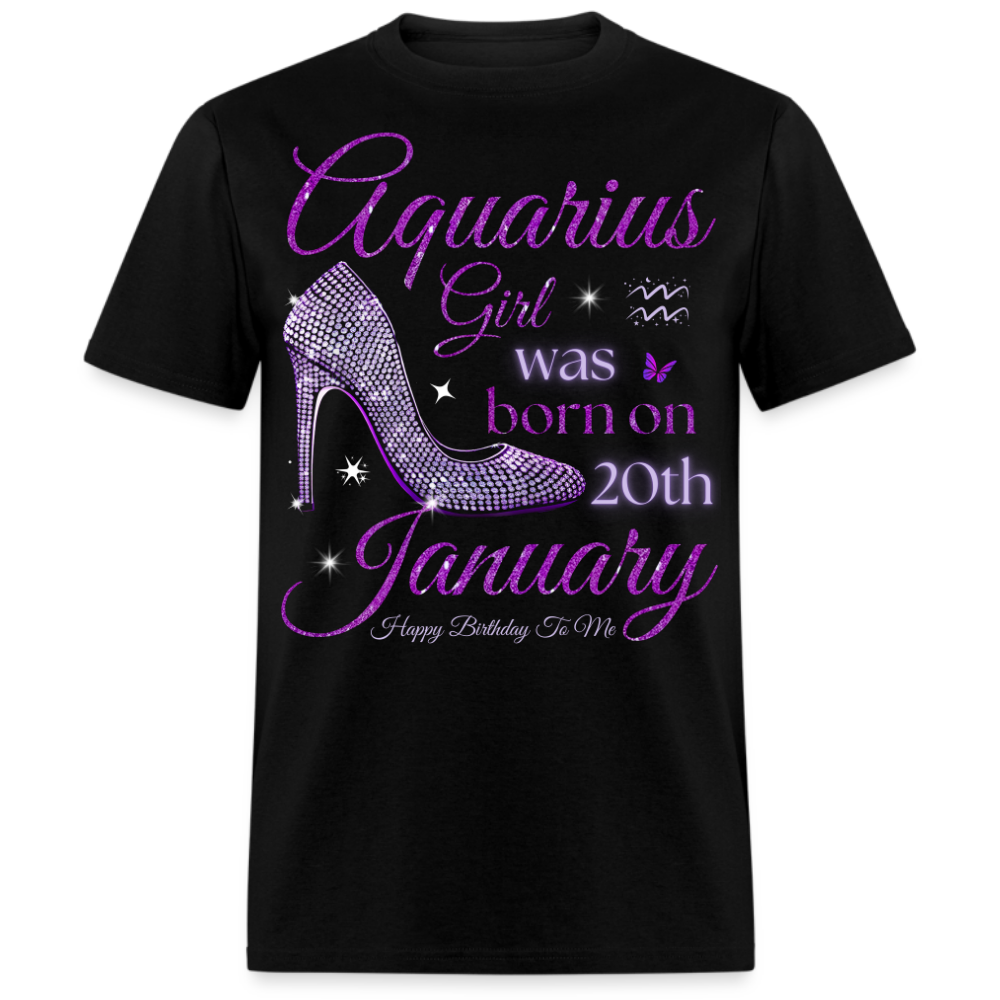 AQUARIUS GIRL WAS BORN ON 20TH JANUARY UNISEX SHIRT