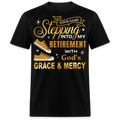 PERSONALIZABLE STEPPING INTO MY RETIREMENT UNISEX SHIRT