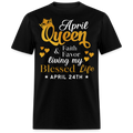 24TH APRIL QUEEN FAITH AND FAVOR UNISEX SHIRT