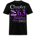 PURPLE CHAPTER 63 FAB SINCE 1962 UNISEX SHIRT