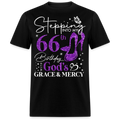 STEPPING INTO MY 66TH BIRTHDAY WITH GOD'S GRACE UNISEX SHIRT