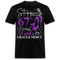 STEPPING INTO MY 67TH BIRTHDAY WITH GOD'S GRACE UNISEX SHIRT