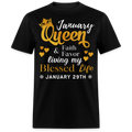 29TH JANUARY QUEEN FAITH AND FAVOR UNISEX SHIRT