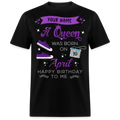 PERSONALIZABLE PURPLE APRIL QUEEN SHIRT