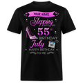 PERSONALIZABLE JULY STEPPING BIRTHDAY UNISEX SHIRT