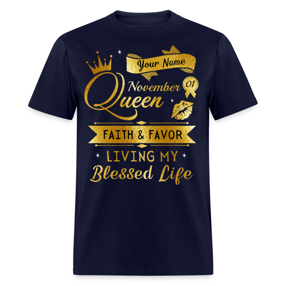 PERSONALIZABLE NOVEMBER FAITH AND FAVOR UNISEX SHIRT
