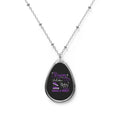OCTOBER GRACE & MERCY OVAL NECKLACE