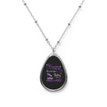 NOVEMBER GRACE & MERCY OVAL NECKLACE
