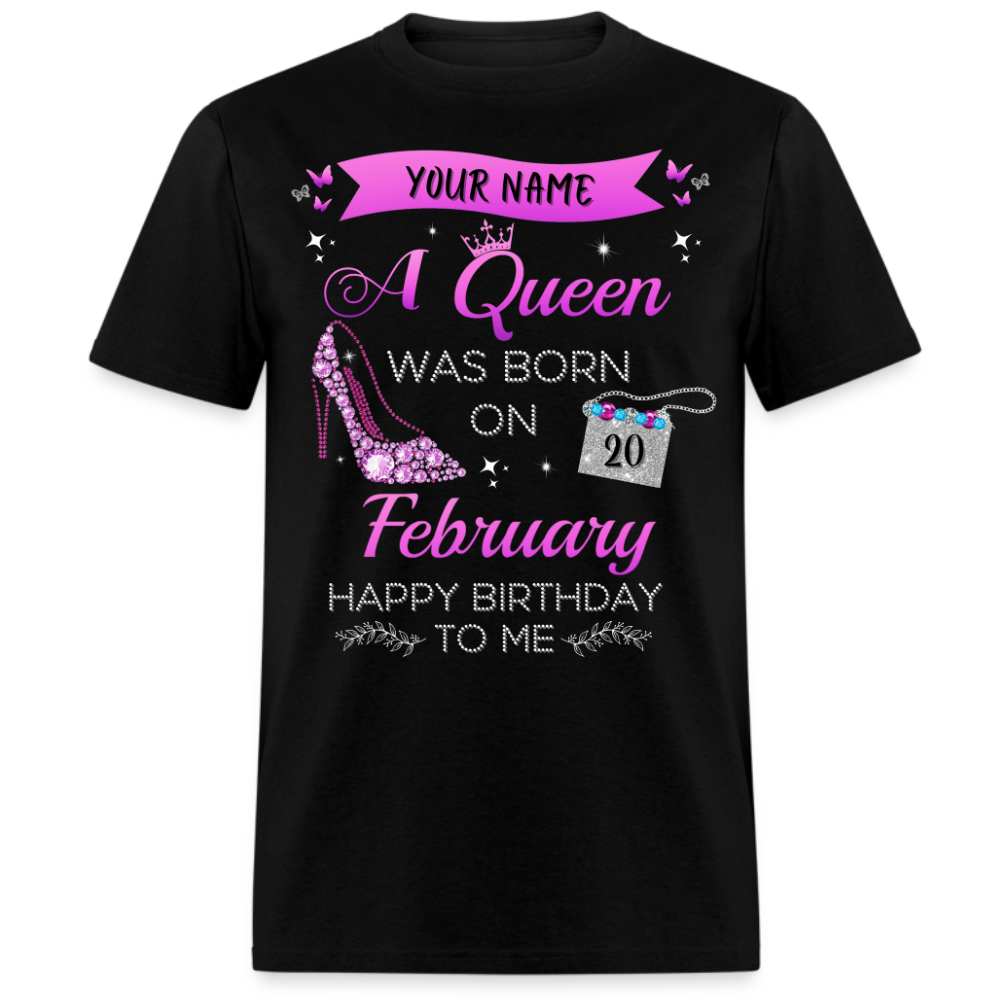 PERSONALIZABLE FEBRUARY BIRTHDAY UNISEX SHIRT