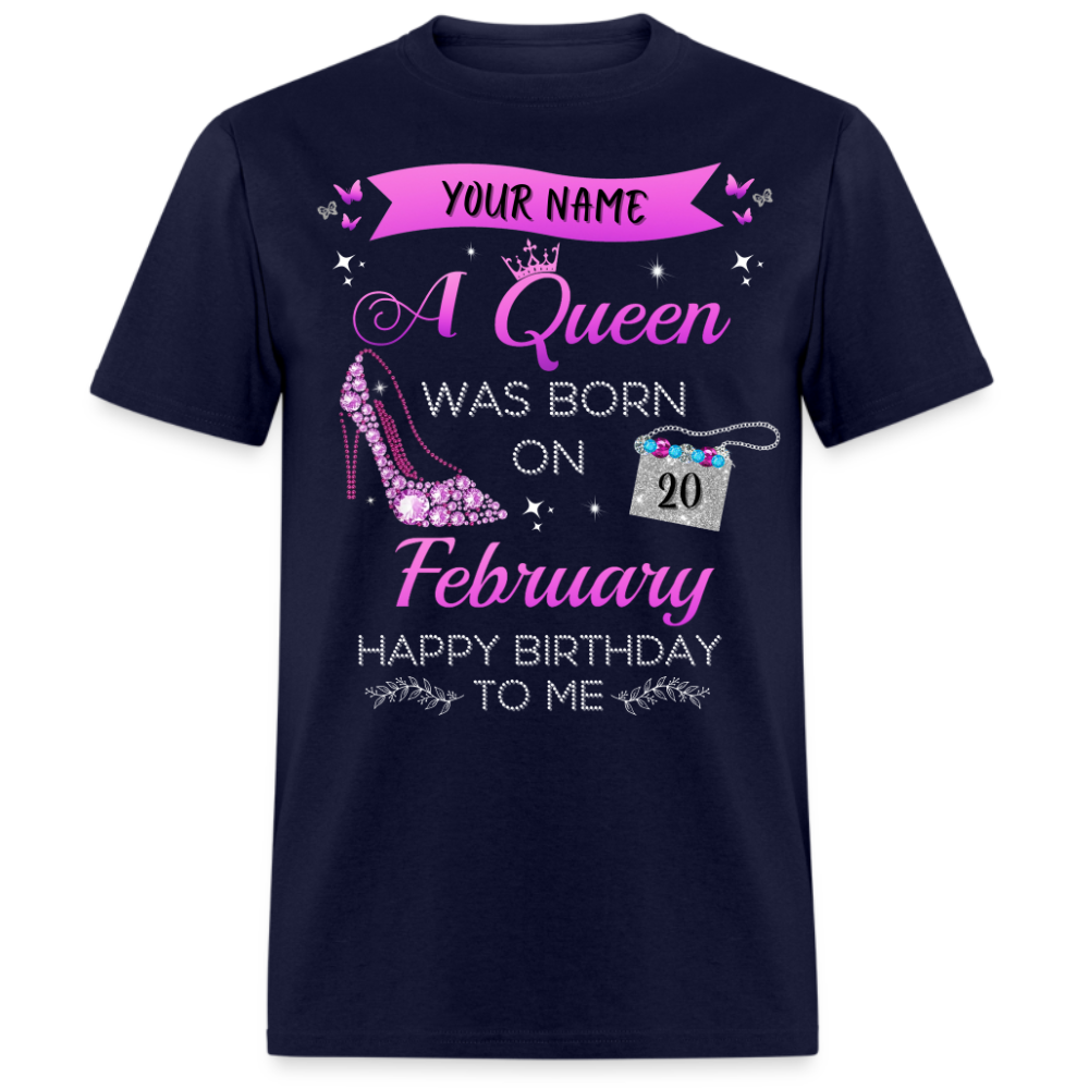 PERSONALIZABLE FEBRUARY BIRTHDAY UNISEX SHIRT