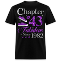 PURPLE CHAPTER 43 FAB SINCE 1982 UNISEX SHIRT