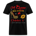 BIRTHDAY QUEEN OCTOBER 4TH SHIRT