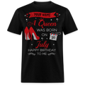 PERSONALIZABLE JULY BIRTHDAY UNISEX T-SHIRT