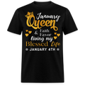 4TH JANUARY QUEEN FAITH AND FAVOR UNISEX SHIRT