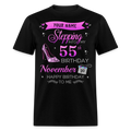 PERSONALIZABLE NOVEMBER STEPPING BIRTHDAY UNISEX SHIRT