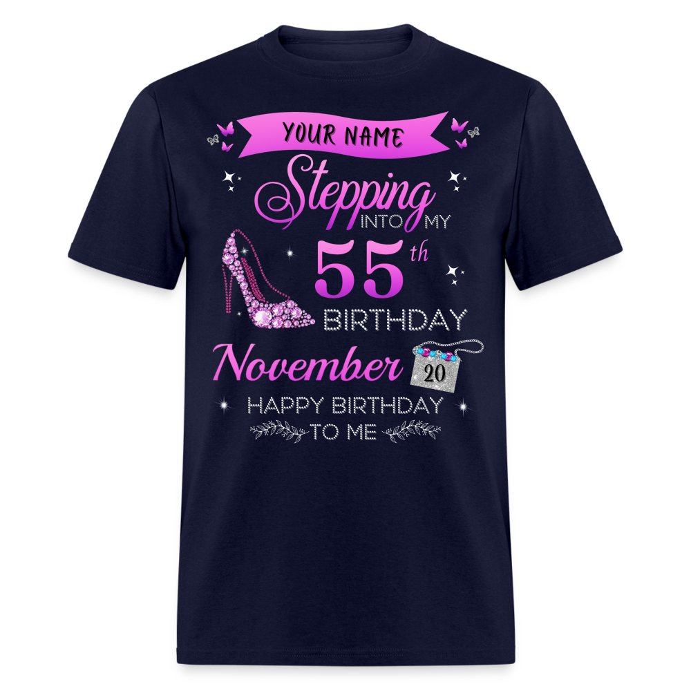 PERSONALIZABLE NOVEMBER STEPPING BIRTHDAY UNISEX SHIRT