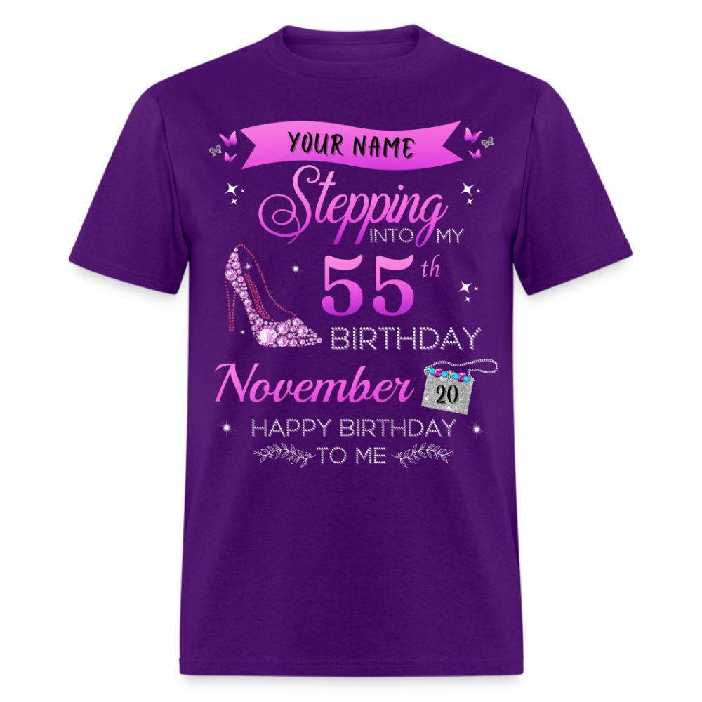 PERSONALIZABLE NOVEMBER STEPPING BIRTHDAY UNISEX SHIRT