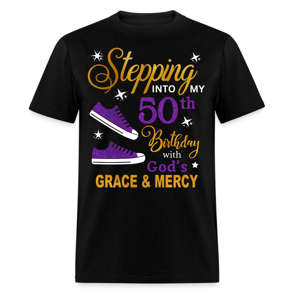 STEPPING INTO MY 50TH BIRTHDAY UNISEX SHIRT