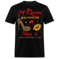 BIRTHDAY QUEEN MAY 5TH SHIRT