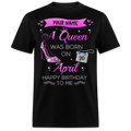PERSONALIZABLE APRIL BIRTHDAY UNISEX SHIRT
