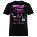 PERSONALIZABLE JUNE STEPPING BIRTHDAY UNISEX SHIRT