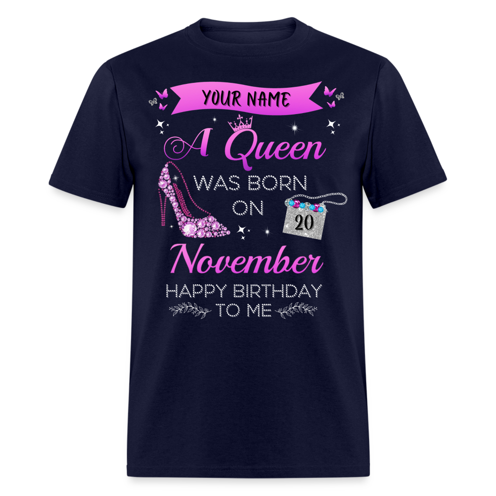 PERSONALIZABLE NOVEMBER BIRTHDAY UNISEX SHIRT