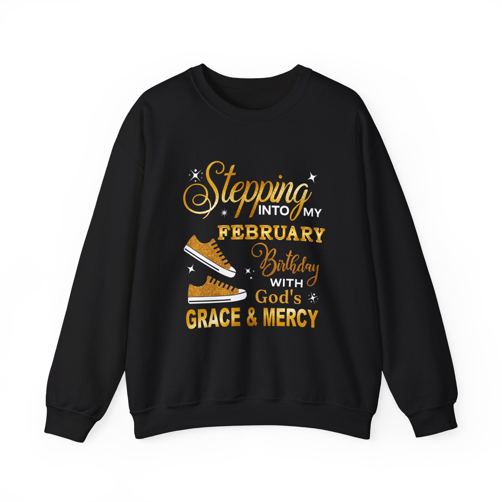 FEBRUARY GOD'S GRACE HEAVY BLEND UNISEX SWEATSHIRT