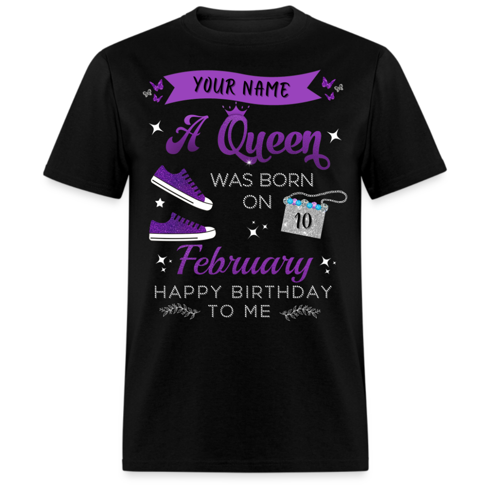 PERSONALIZABLE PURPLE FEBRUARY QUEEN SHIRT