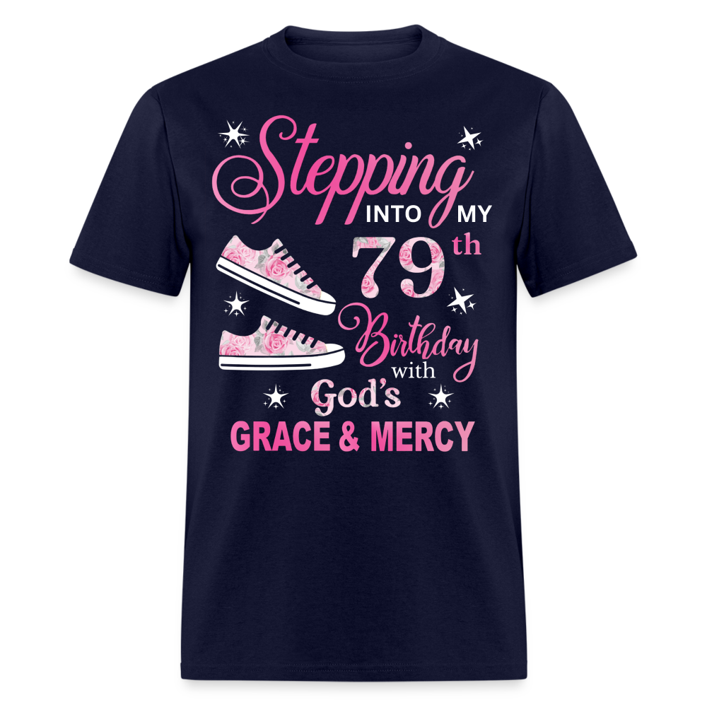 STEPPING INTO MY 79TH BIRTHDAY UNISEX SHIRT