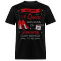 PERSONALIZABLE JANUARY BIRTHDAY UNISEX T-SHIRT