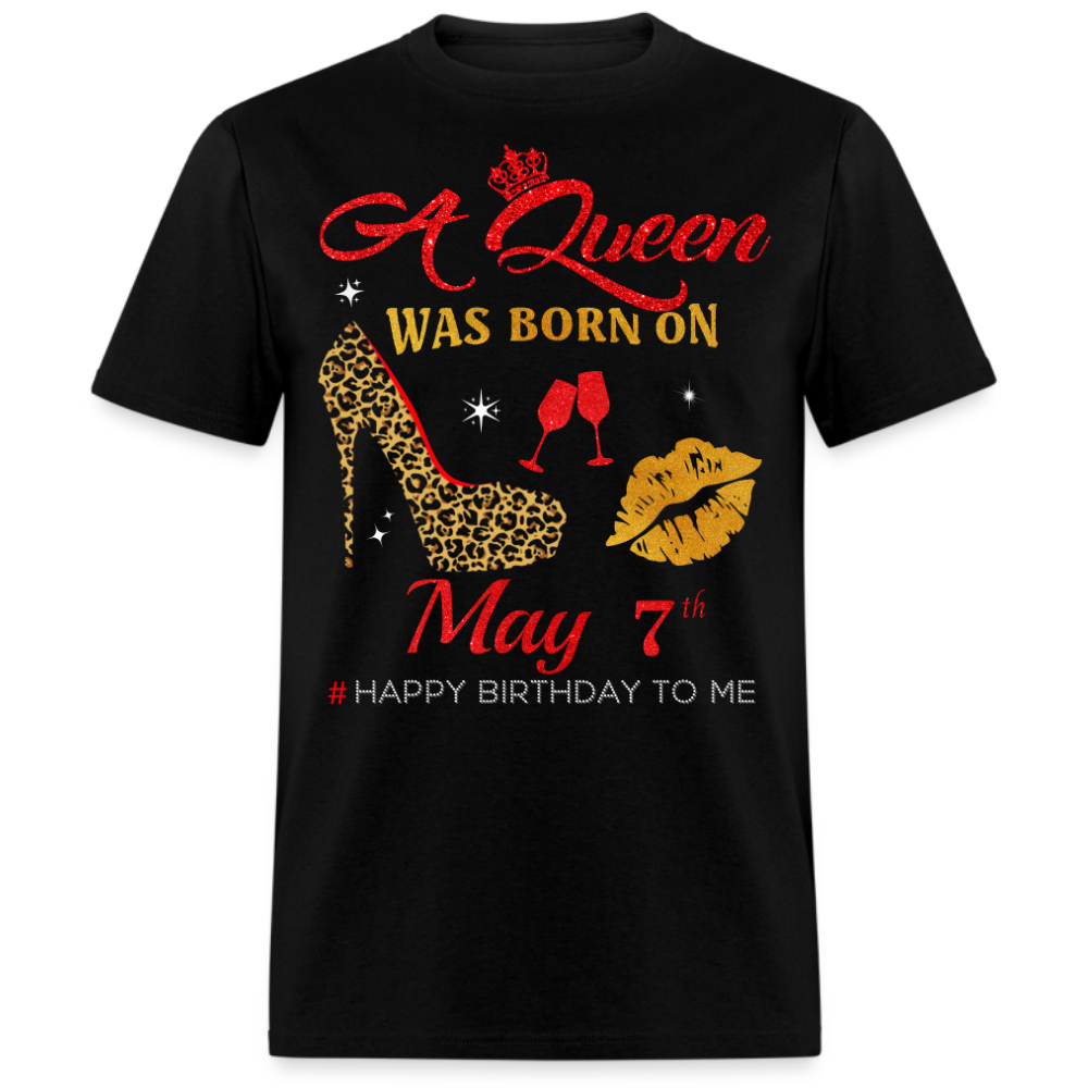 BIRTHDAY QUEEN MAY 7TH SHIRT